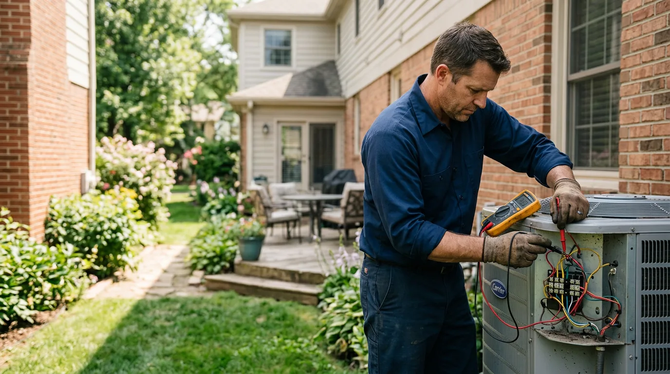 HVAC technician working near Spring Glen, PA